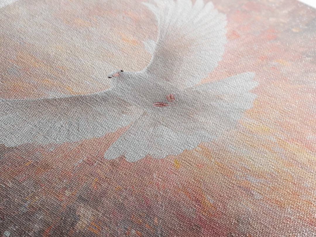 Holy Ascending Dove, Framed Canvas Print, Christian Christmas Art, Christian Wall Art, Christian Art Canvas, Christian Decor, Christian Art
