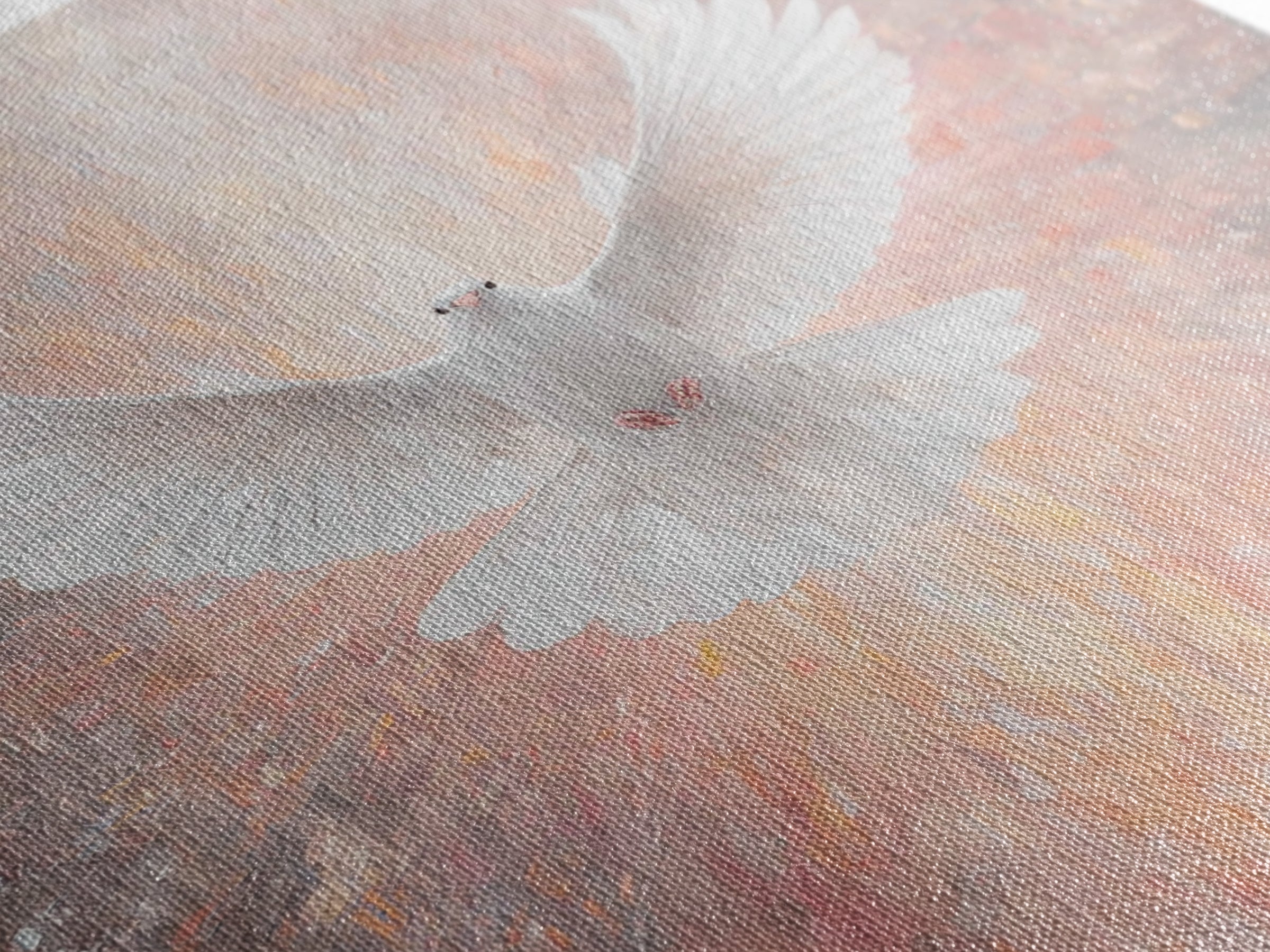 Holy Ascending Dove, Framed Canvas Print, Christian Christmas Art, Christian Wall Art, Christian Art Canvas, Christian Decor, Christian Art