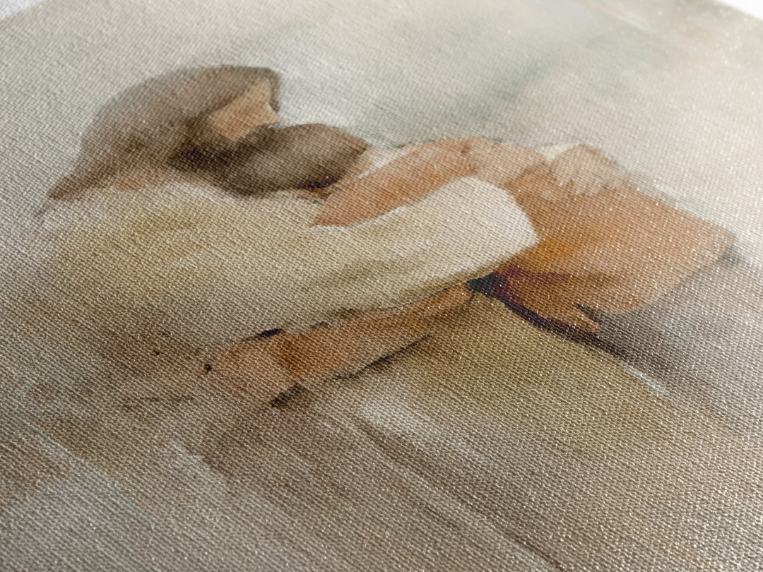 Everlasting Embrace – Framed Canvas Print – Christian Wall Art – Christian Art Canvas – Jesus Painting – Christian Art Print – Subtle Chris