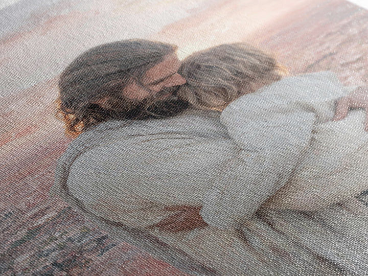Sunrise Of Love | Framed Canvas Print | Christian Wall Art | Christian Art Canvas | Jesus Painting | Christian Art Work | Modern Christian