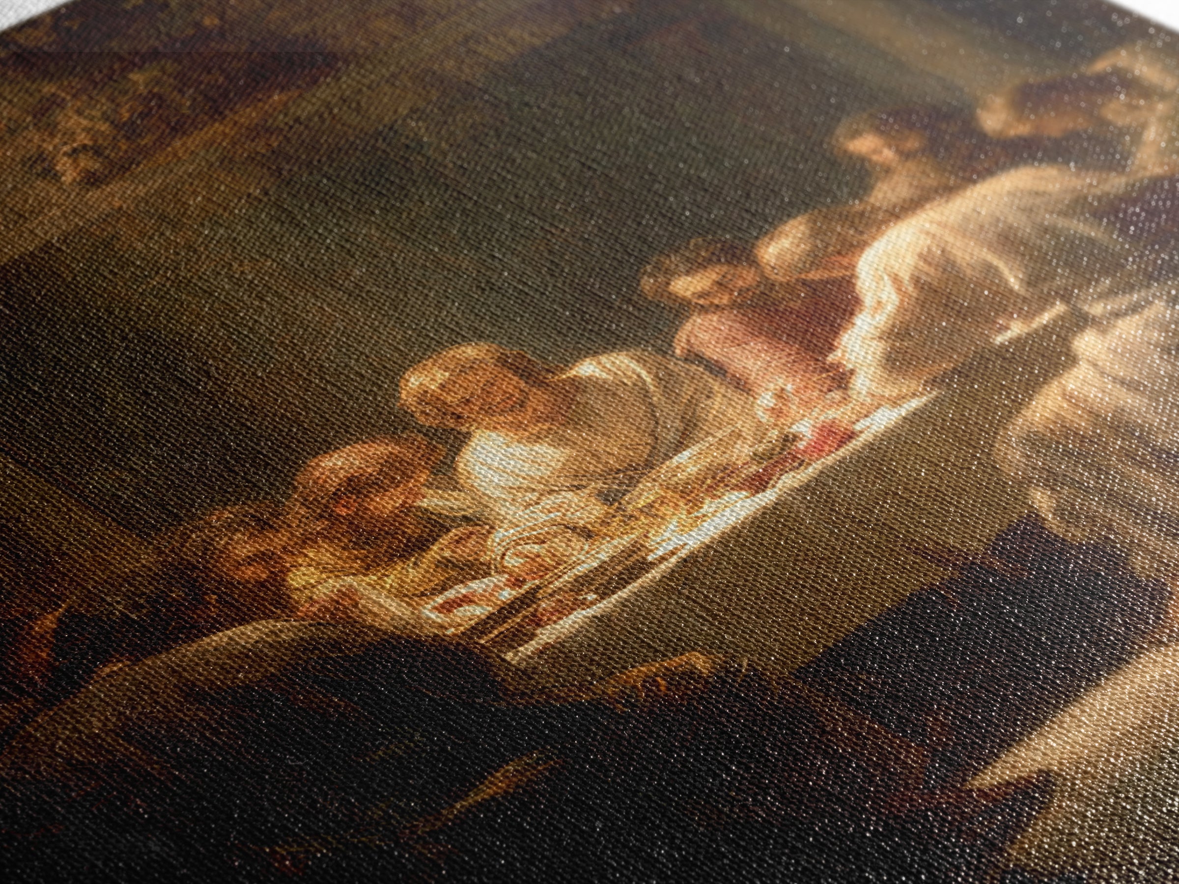 Last Supper Grace – Framed Canvas Print – Christian Wall Art – Christian Art Canvas – Large Jesus Painting – Moody Christian Art – Christia