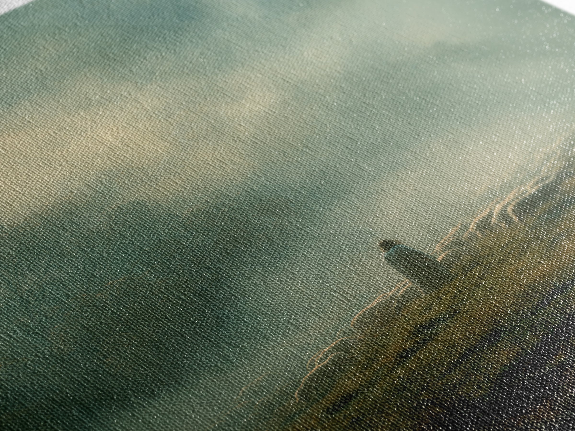 Guiding Shepherd – Framed Canvas Print – Christian Wall Art – Christian Art Canvas – Jesus Painting – Pastoral Scenery – Moody Christian Ar
