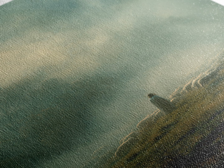 Guiding Shepherd – Framed Canvas Print – Christian Wall Art – Christian Art Canvas – Jesus Painting – Pastoral Scenery – Moody Christian Ar