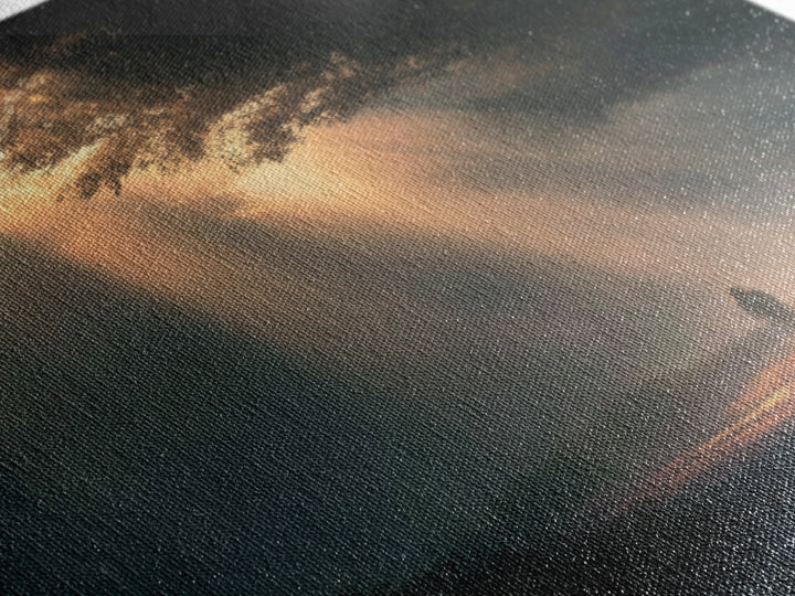 Dawn Journey – Framed Canvas Print – Christian Wall Art – Jesus Painting – Christian Art Canvas – Moody Christian Art – Christian Decor