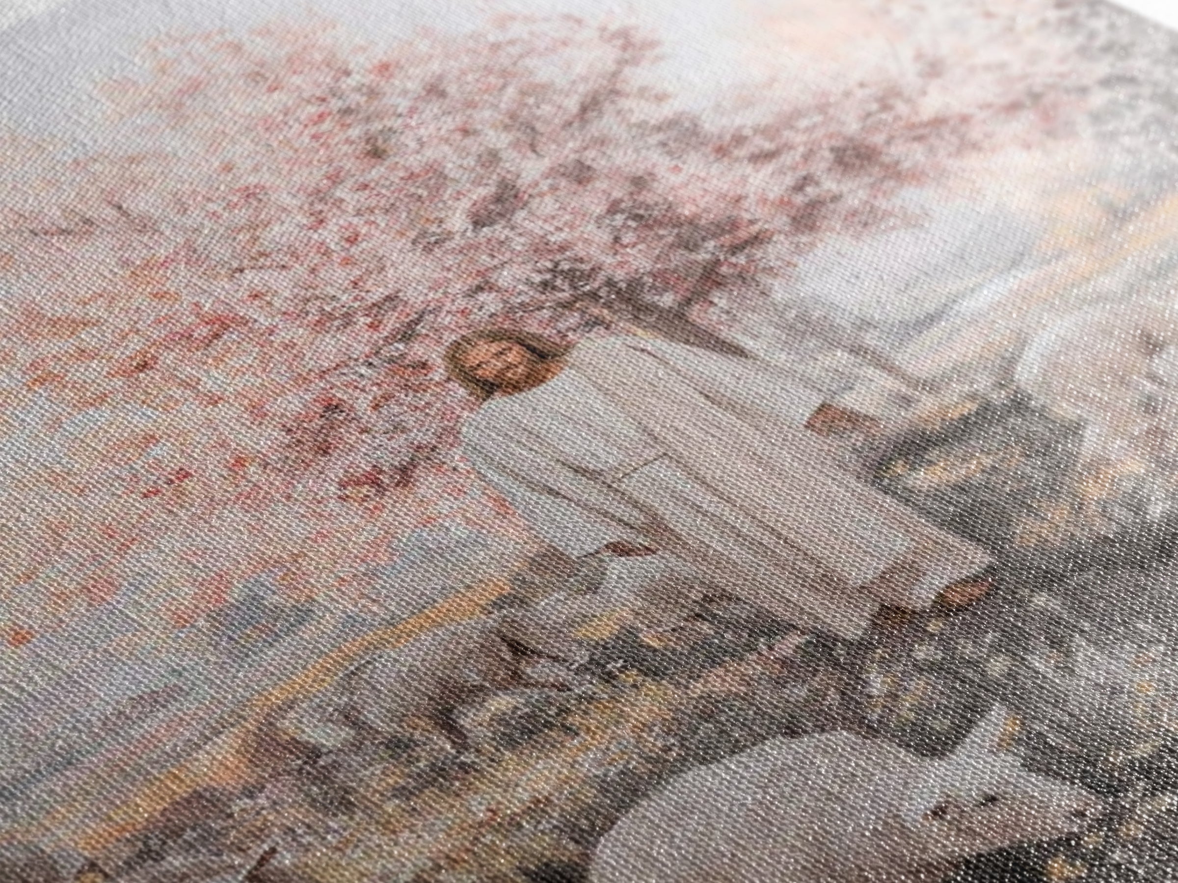 Blossoms Of Salvation, Framed Canvas Print, Christian Art Canvas, Christian Wall Art, Jesus Painting, Christian Gift Ideas, Subtle Christia