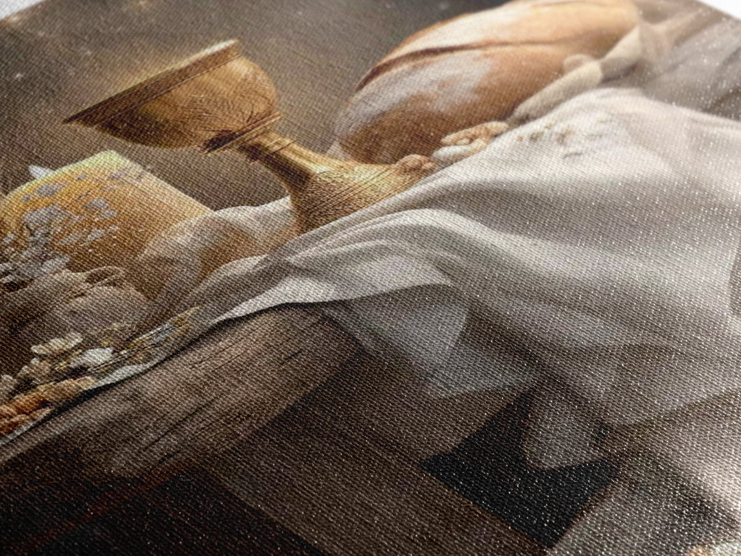 Bread Of Covenant – Framed Canvas Print – Christian Wall Art – Christian Art Canvas – Christian Art Work – Christian Gift Ideas