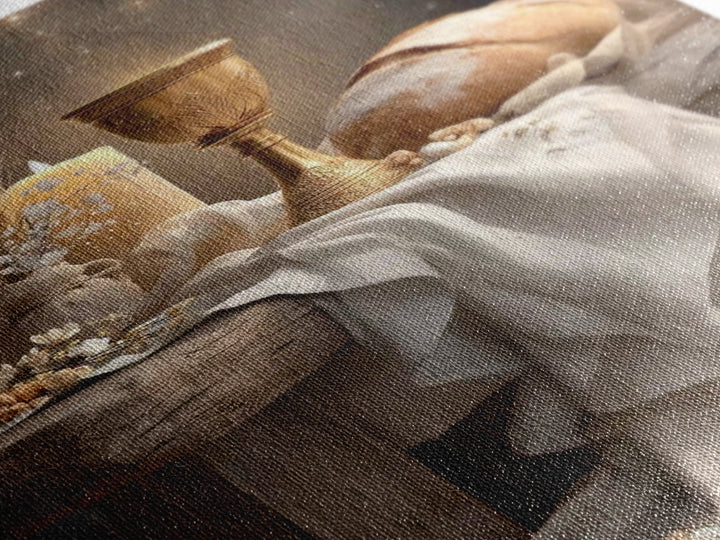 Bread Of Covenant – Framed Canvas Print – Christian Wall Art – Christian Art Canvas – Christian Art Work – Christian Gift Ideas