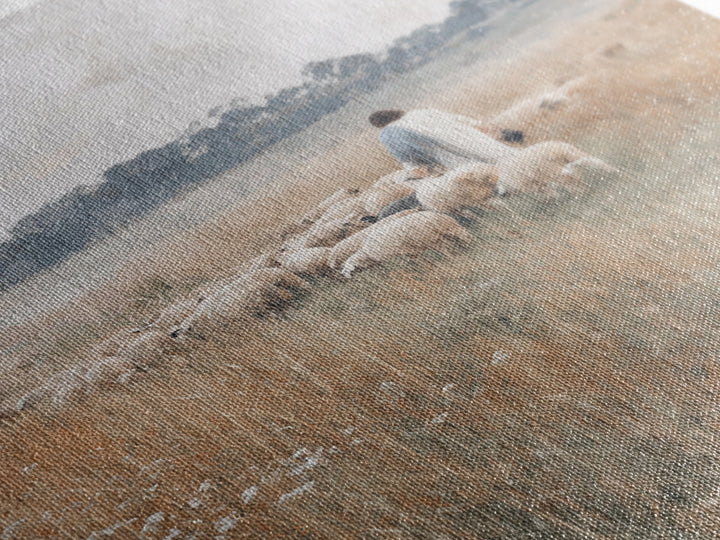 Golden Fields | Framed Canvas Print | Christian Wall Art | Christian Art Canvas | Subtle Christian Art | Christian Painting | Christian Art