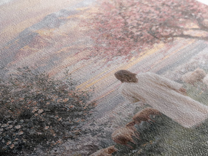 Soft Meadow Light | Framed Canvas Print | Christian Wall Art | Christian Art Canvas | Jesus Painting | Christian Gift