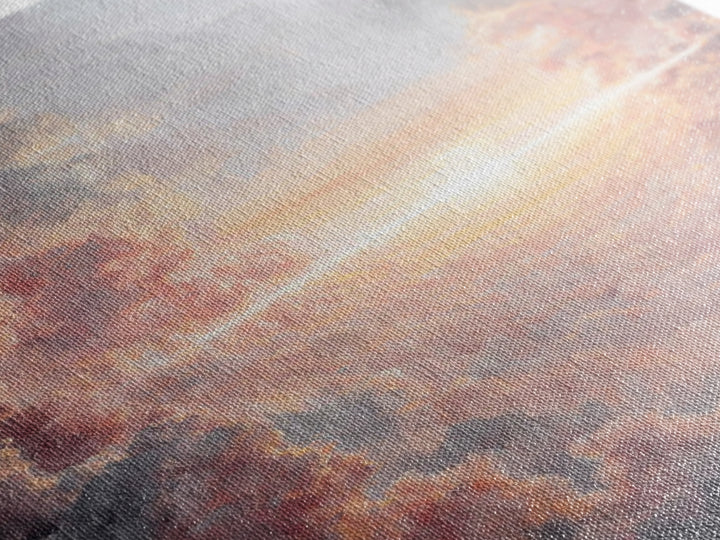 Celestial Sunrise Glow, Framed Canvas Print, Christian Art Canvas, Christian Christmas Art, Christian Wall Art, Large Christian Art, Subtle