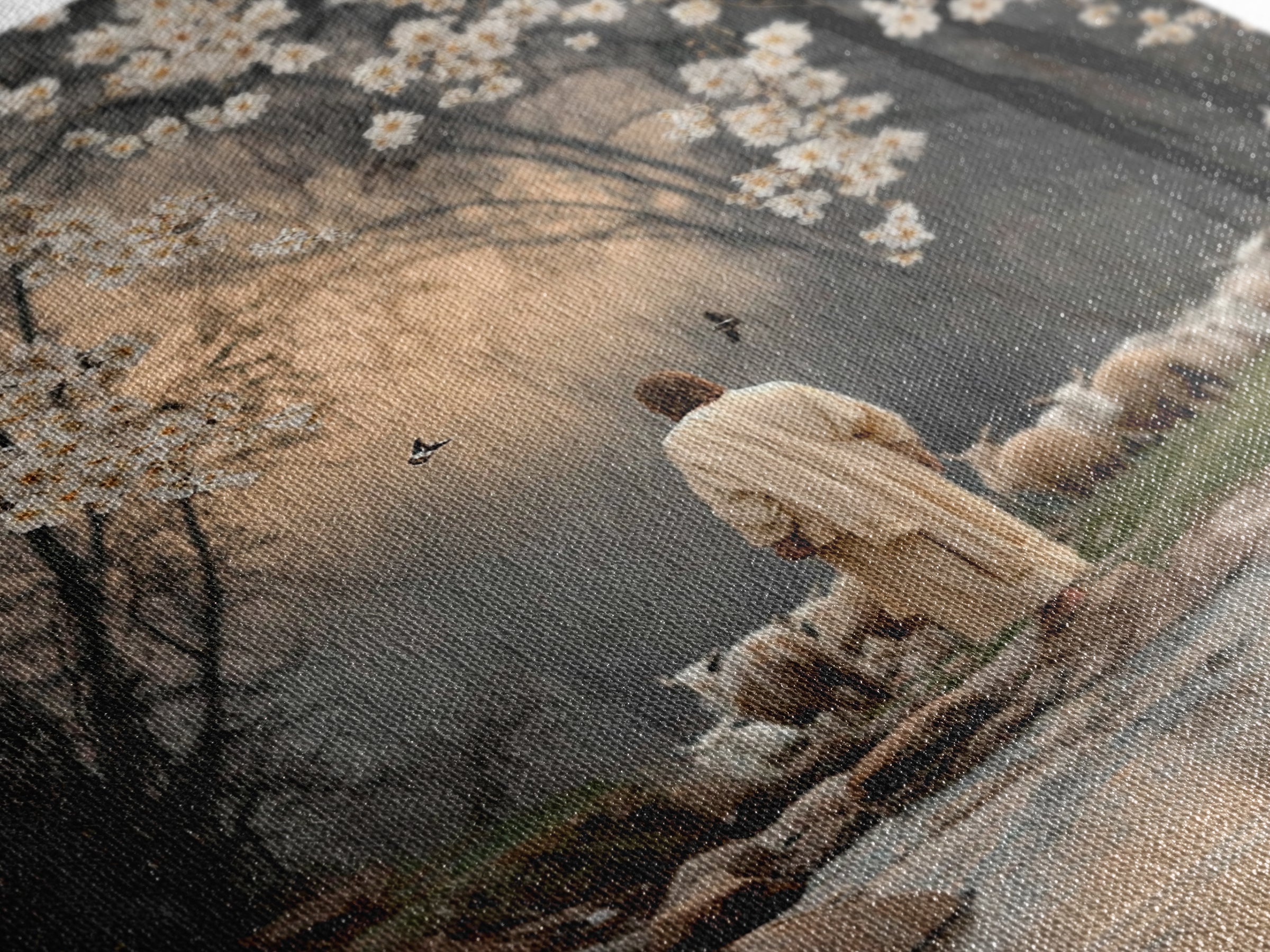 Divine Blossom Path, Framed Canvas Print, Christian Art Canvas, Christian Wall Art, Moody Christian Art, Christian Decor, Christian Gift