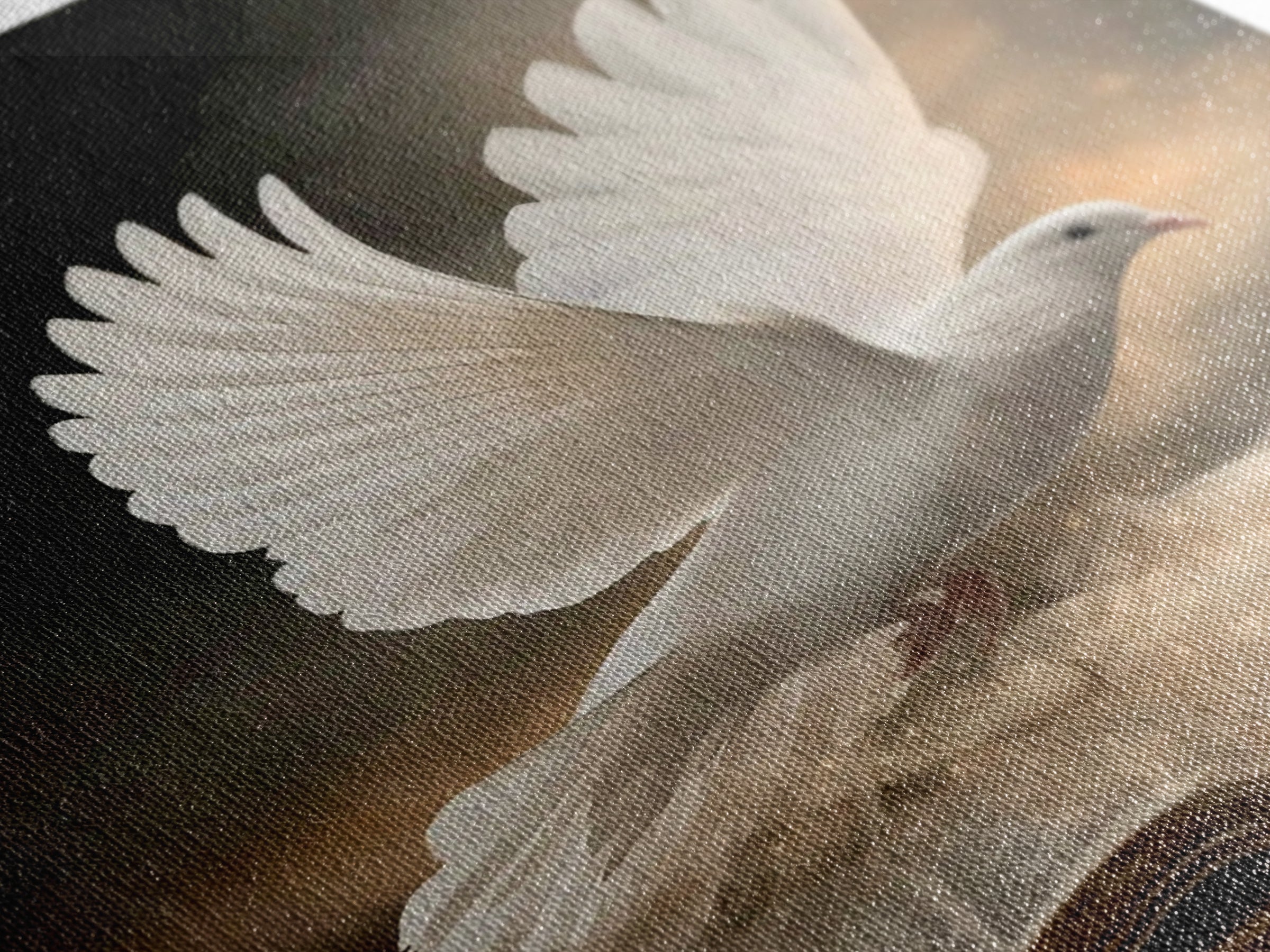 Dove Of Revelation – Framed Canvas Print – Christian Wall Art – Moody Christian Art – Christian Art Canvas – Christian Christmas Art – Chri