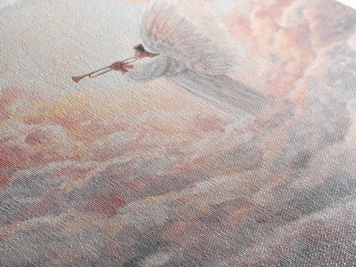 Celestial Trumpet Call – Framed Canvas Print – Christian Art Canvas – Christian Wall Art – Angel Art – Christian Paintings – Christian Chri