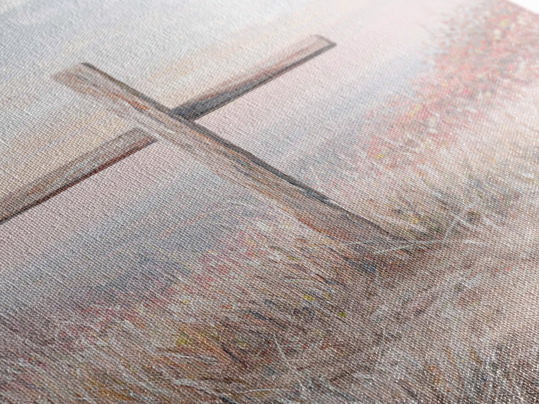 Morning Of Grace, Framed Canvas Print, Christian Wall Art, Christian Art Print, Subtle Christian Art, Modern Christian Painting, Christian