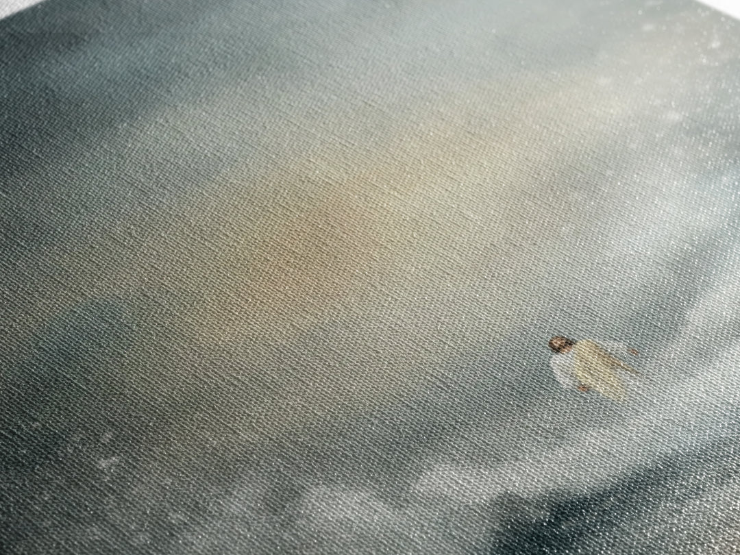 Stormlight Promise | Framed Canvas Print | Christian Art Canvas | Jesus Painting | Moody Christian Art | Christian Wall Art