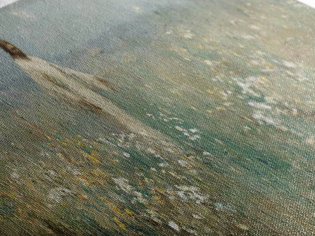 Quiet Bloom Path | Framed Canvas Print | Panoramic Painting | Christian Art | Christian Art Canvas | Jesus Painting | Christian Wall Art |