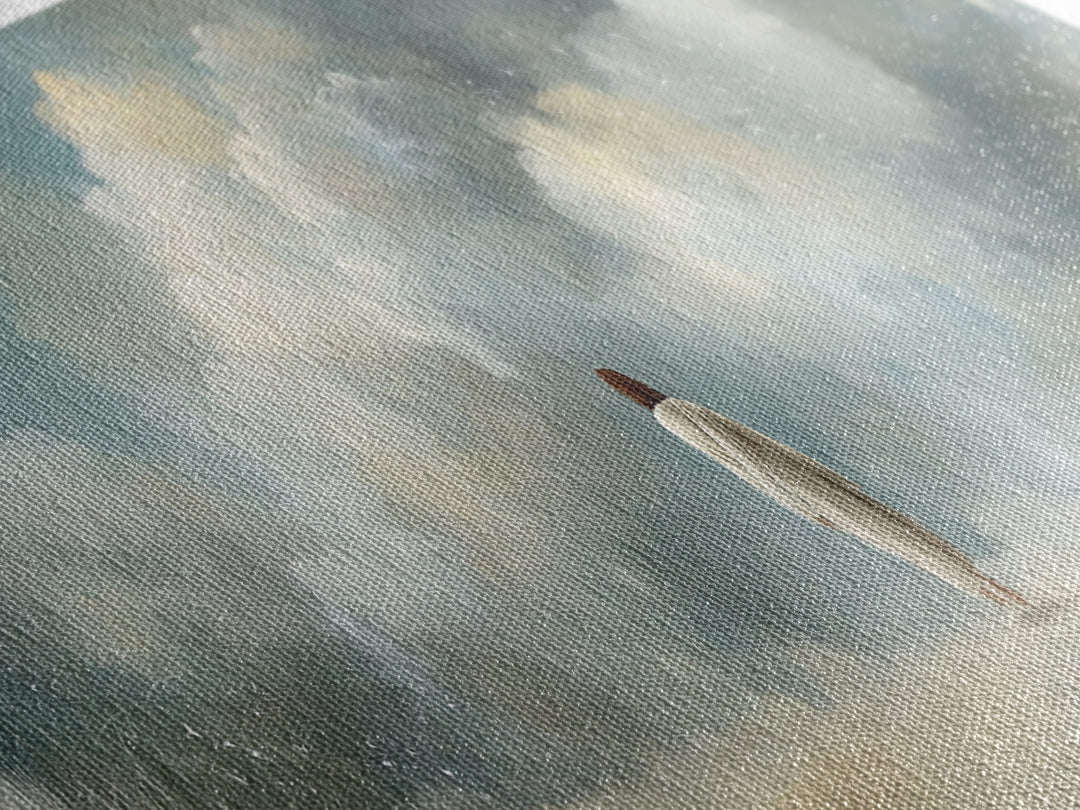 Cloudborne Light – Framed Canvas Print – Panoramic Print – Christian Art Canvas – Jesus Painting – Christian Wall Art – Modern Christian Ar