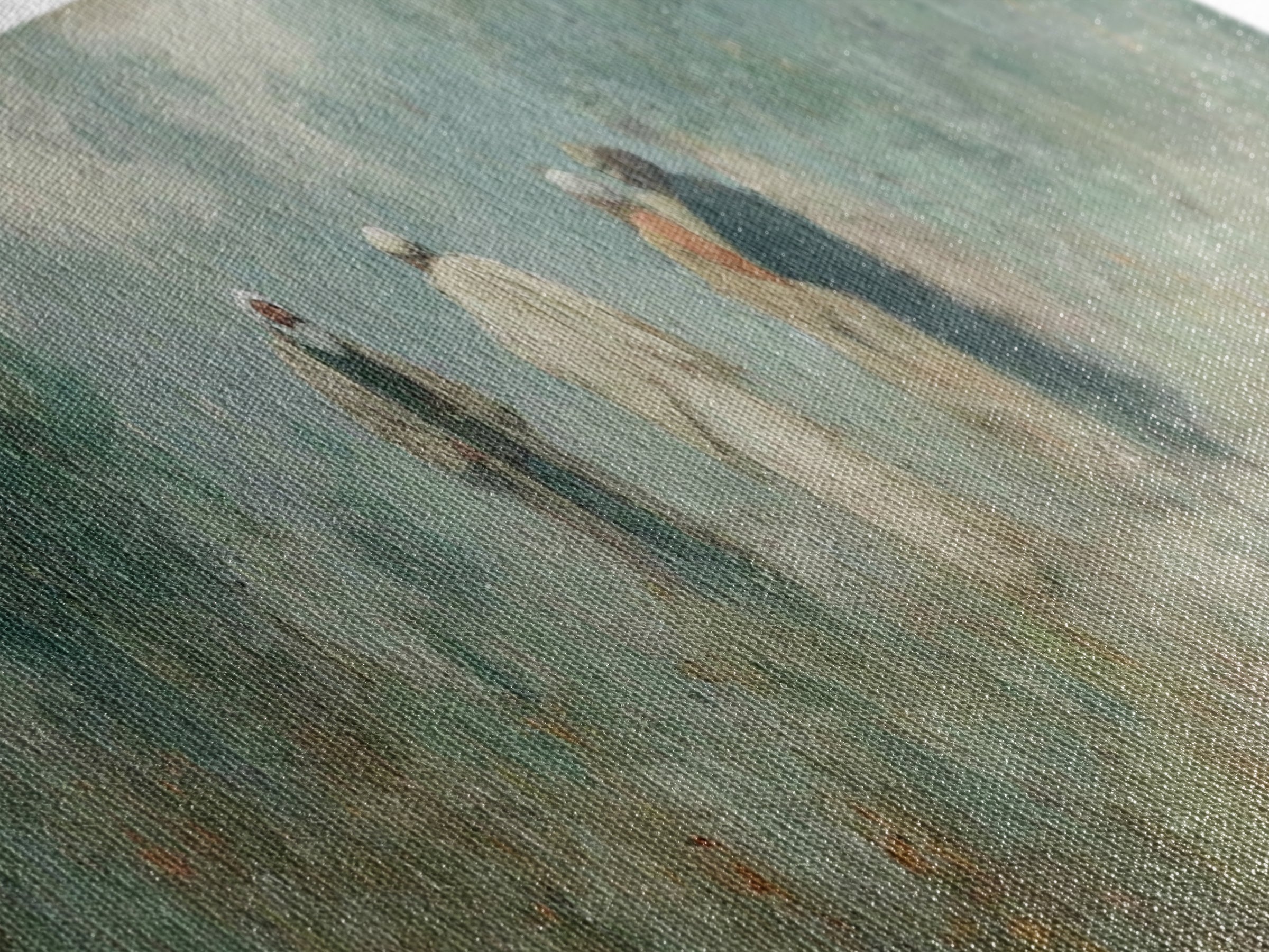 Misty Gathering, Framed Canvas Print, Panoramic Painting, Christian Art Canvas, Christian Wall Art, Jesus Painting, Christian Decor