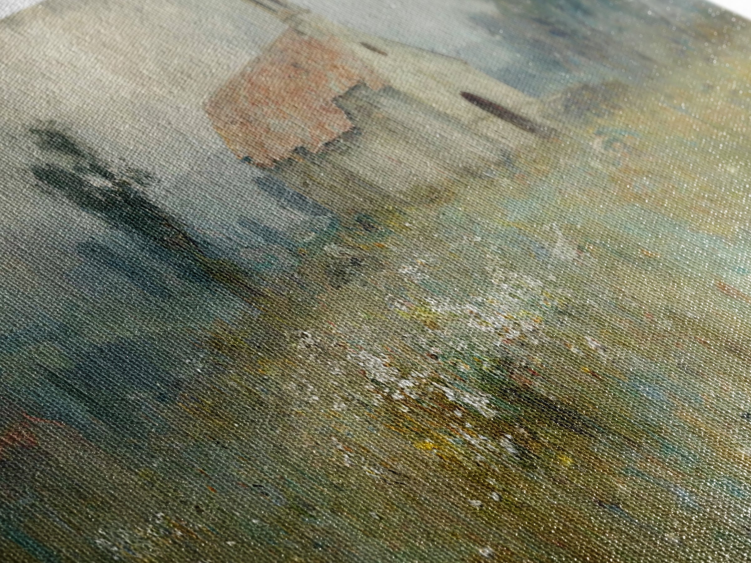 Fieldside Chapel Grace | Framed Canvas Print | Panoramic Wall Art | Christian Art Canvas | Christian Decor | Christian Art | Christmas Art