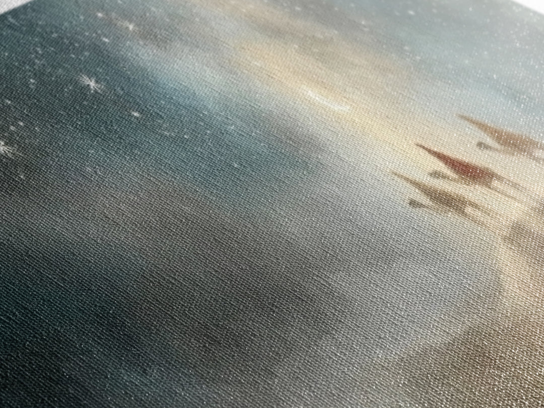 Guided By Heaven | Framed Canvas Print | Panoramic Wall Art | Christian Art Canvas | Christmas Wall Art | Christian Christmas Art | Christi