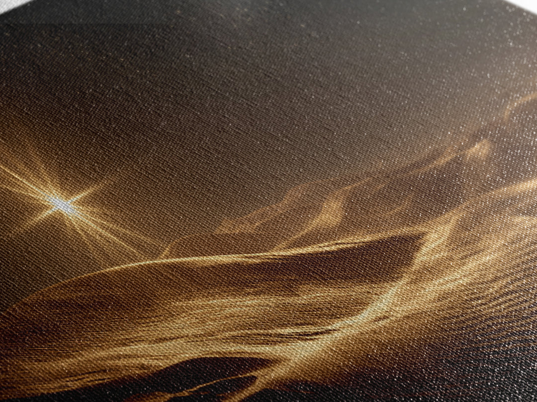 Desert Star Glory, Framed Canvas Print, Panoramic Art, Christian Wall Art, Jesus Painting, Christian Christmas Art, Christian Art Canvas