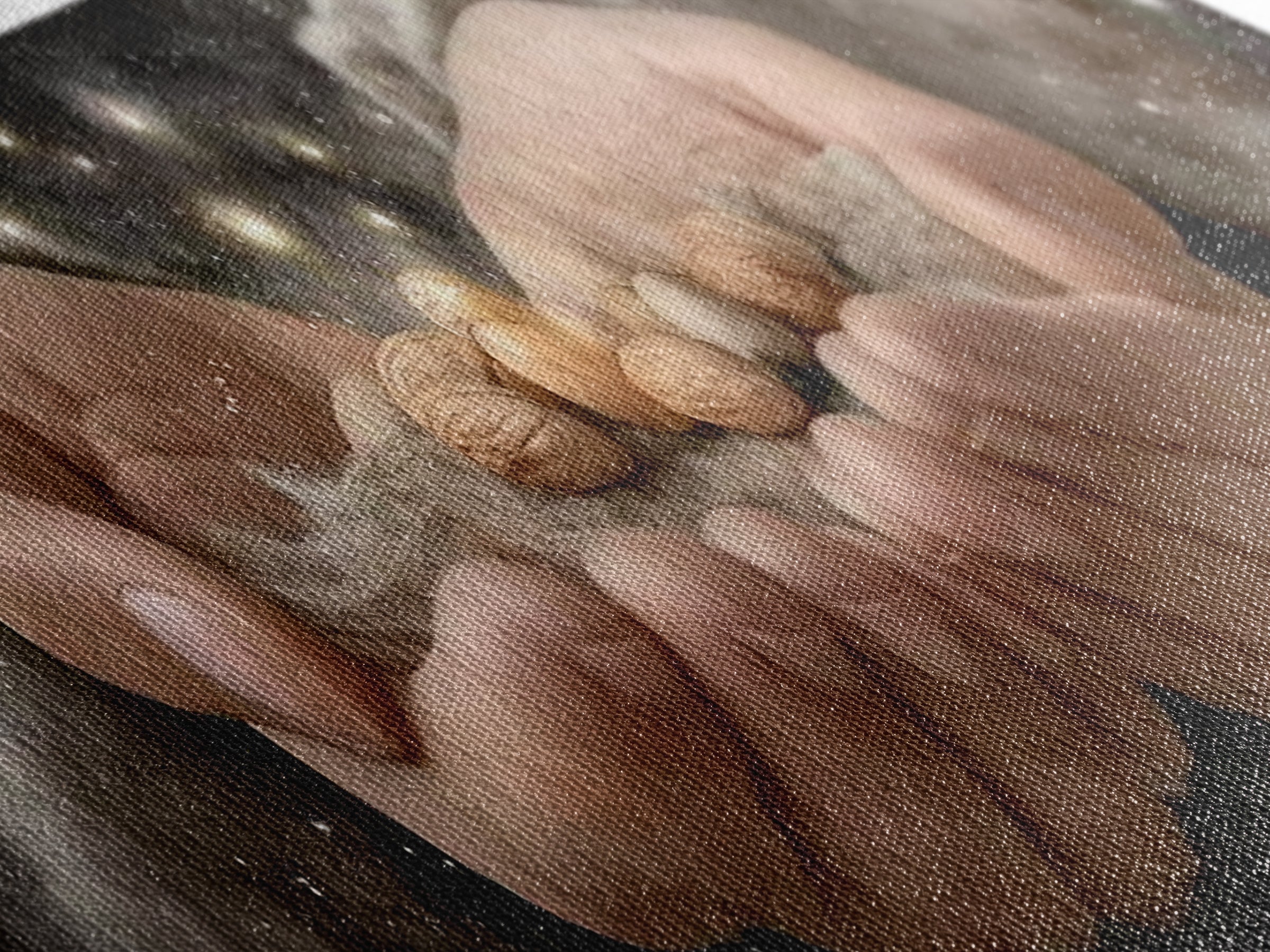 Celestial Offering – Framed Canvas Print – Panoramic Painting – Christian Wall Art – Jesus Art Print – Christian Art Canvas – Christmas Art