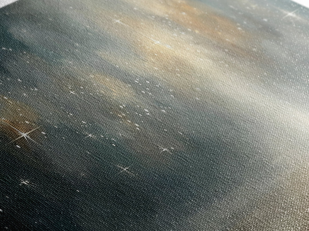 Starlit Calling – Framed Canvas Print – Panoramic Wall Art – Christian Art Canvas – Christmas Art – Christian Paintings – Christian Gift Id