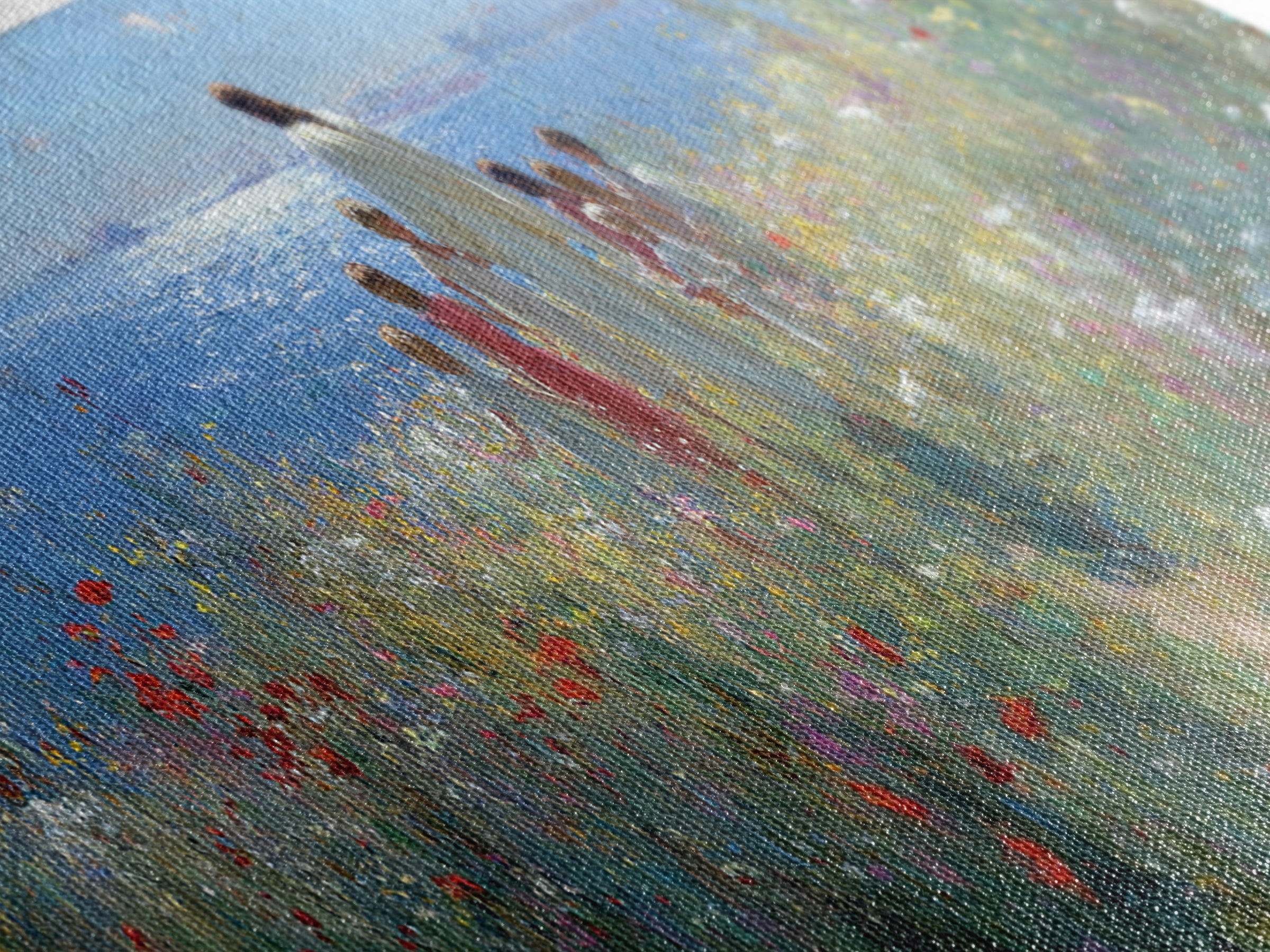 Gentle Dawn Presence | Framed Canvas Print | Christian Wall Art | Panoramic Painting | Christian Art Print | Jesus Painting
