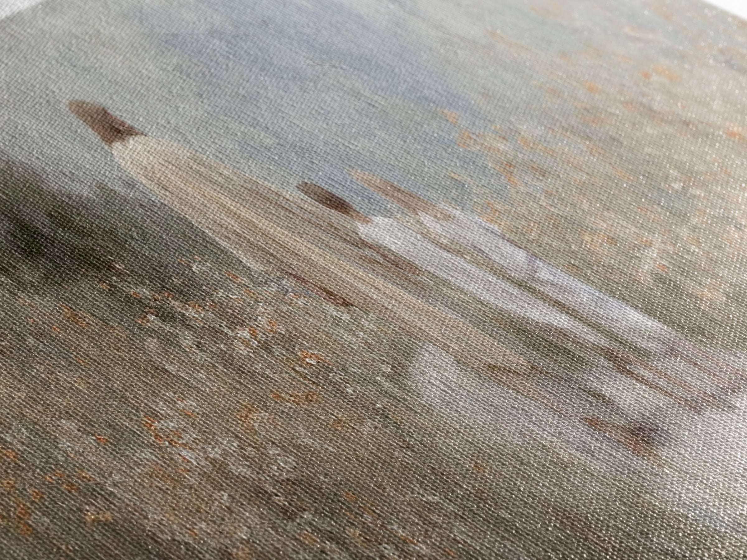 Quiet Meadow Journey, Framed Canvas Print, Panoramic Wall Art, Christian Art Print, Jesus Painting, Christian Art