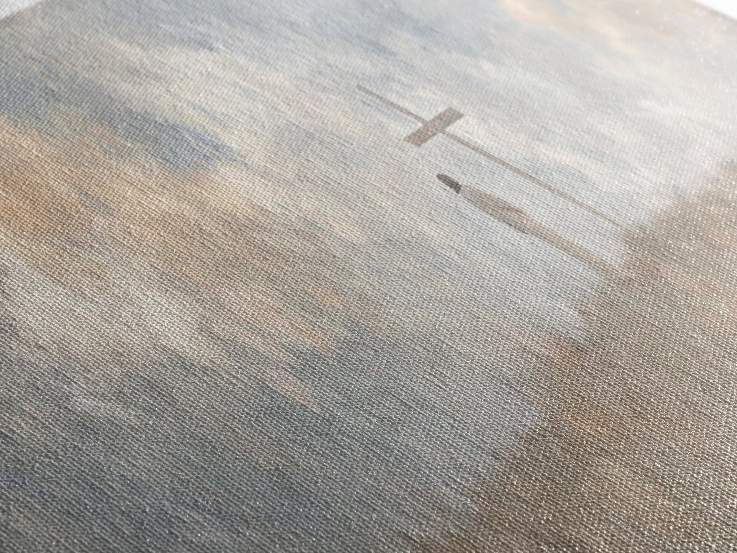 Quiet Salvation – Framed Canvas Print – Panoramic Wall Art – Christian Art – Jesus Painting – Minimalist Christian Art – Christian Decor