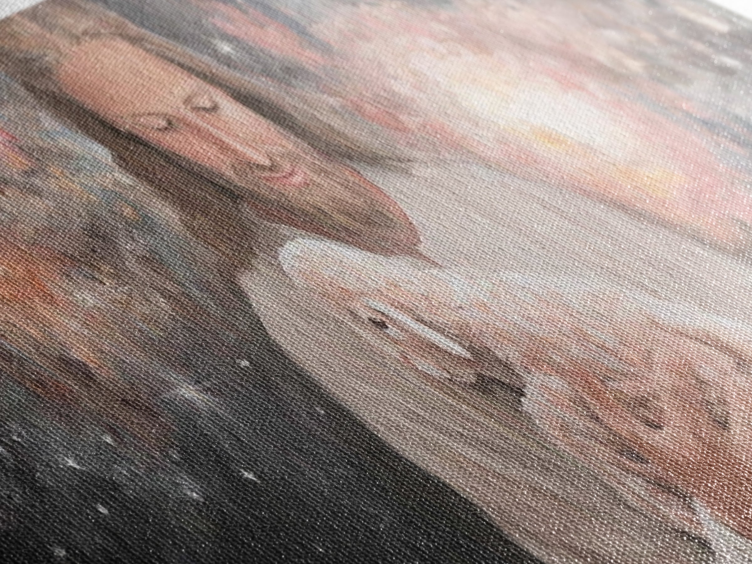 Galactic Embrace, Framed Canvas Print, Panoramic Painting, Jesus Art Print, Christian Wall Art, Christian Art Canvas, Christian Gift
