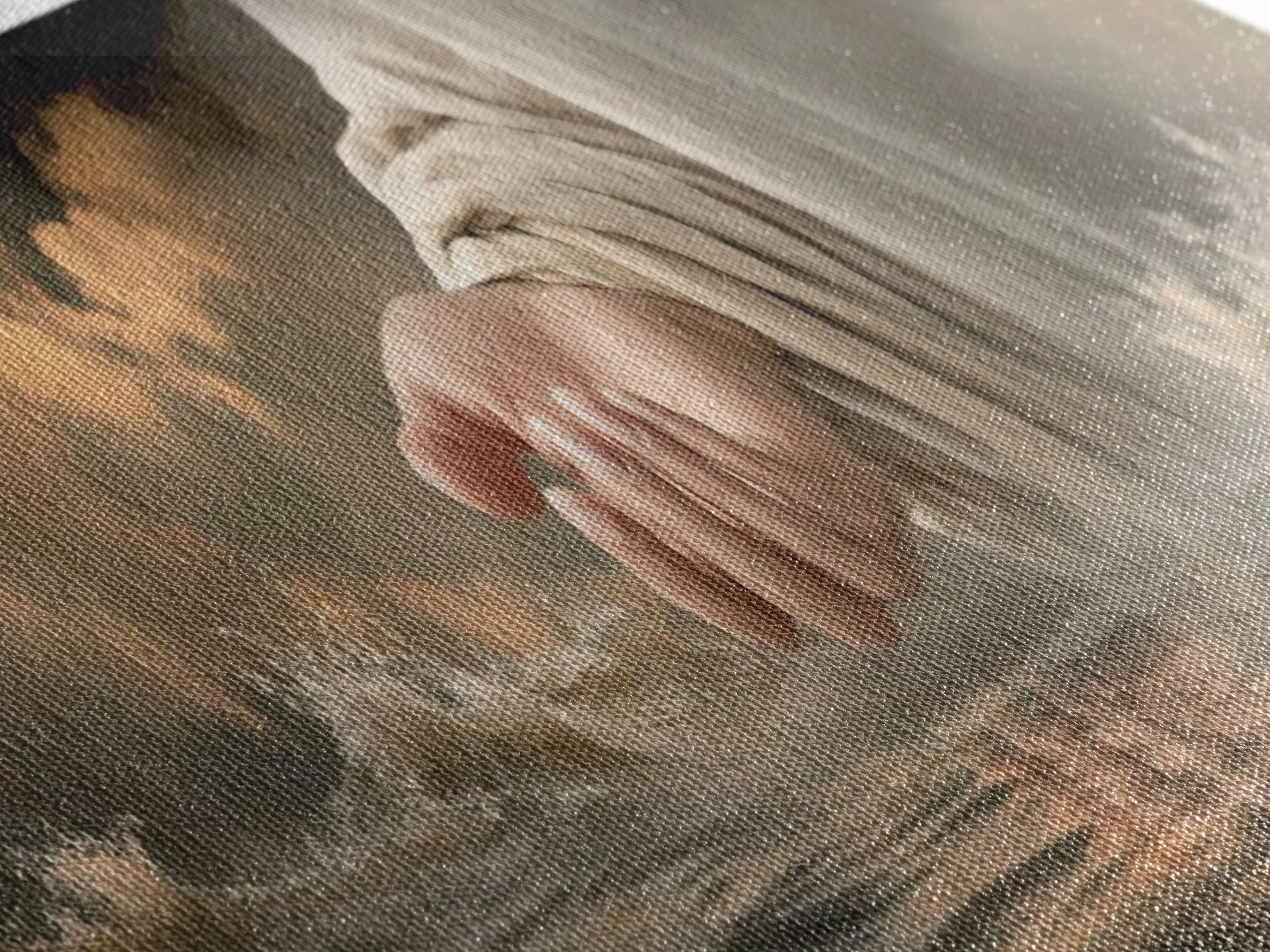 Tender Star Embrace, Framed Canvas Print, Panoramic Wall Art, Jesus Painting, Christian Art Canvas, Modern Christian Art, Christian Gift Id