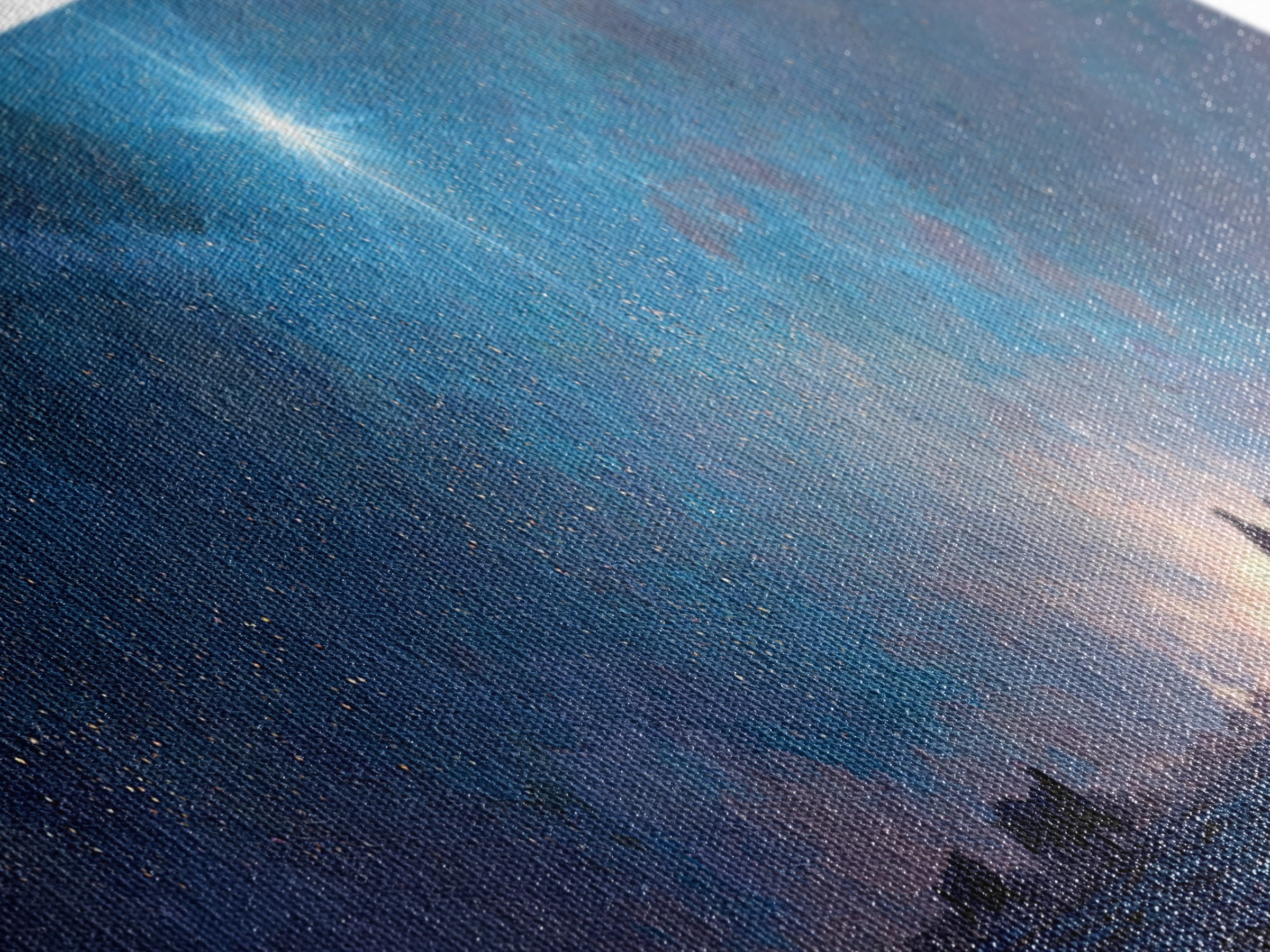 Heaven’s Guiding Star | Framed Canvas Print | Panoramic Wall Art | Christian Art | Christmas Art | Jesus Painting | Christian Art Canvas