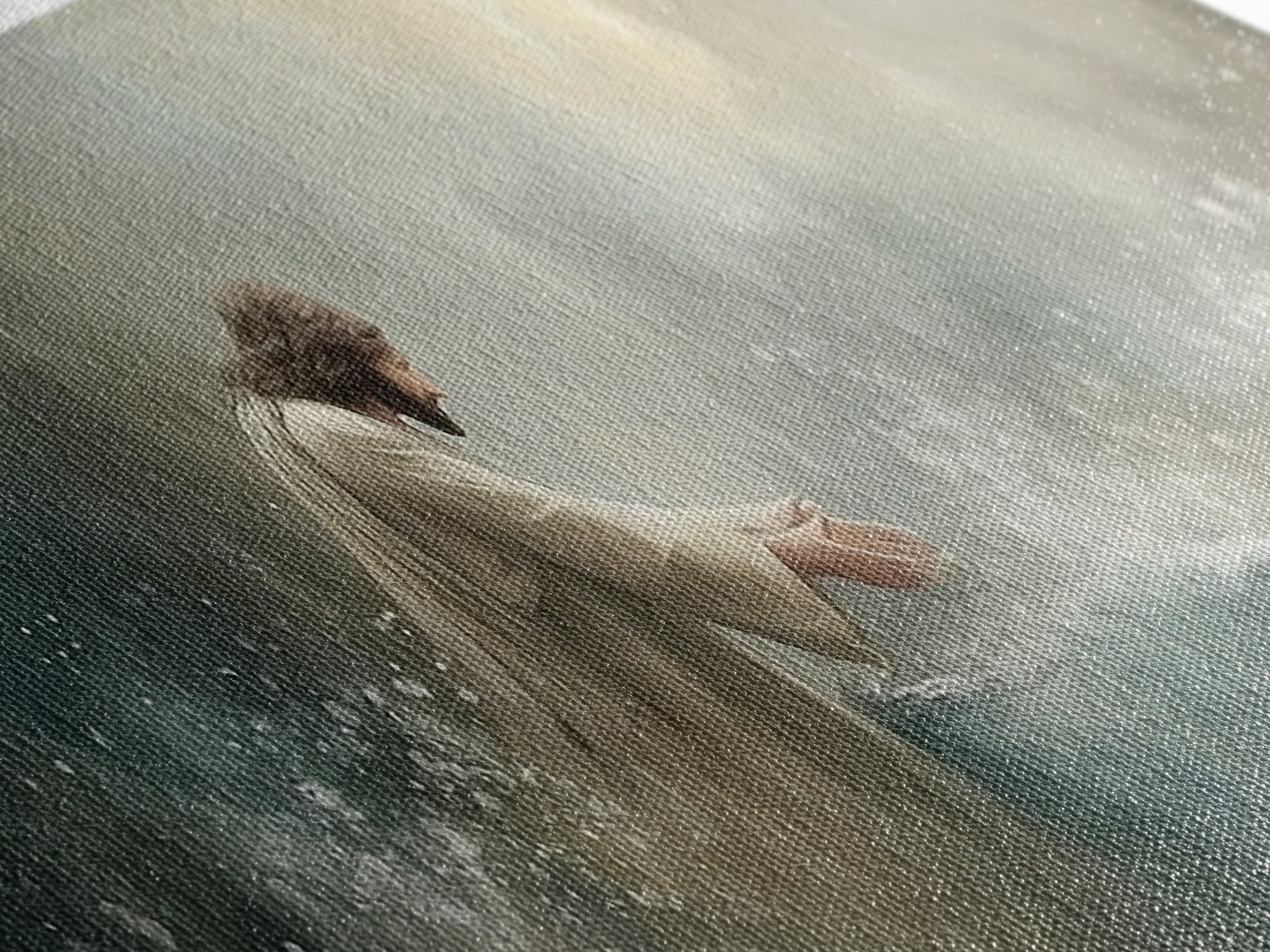 Heavenly Waters – Framed Canvas Print – Christian Wall Art – Jesus Painting – Panoramic Art – Christian Art Canvas – Christian Decor