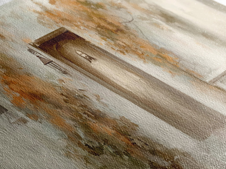 Quiet Shepherd Path, Framed Canvas Print, Christian Art, Jesus Painting, Panoramic Art, Christian Decor, Christian Gift, Large Christian Ar
