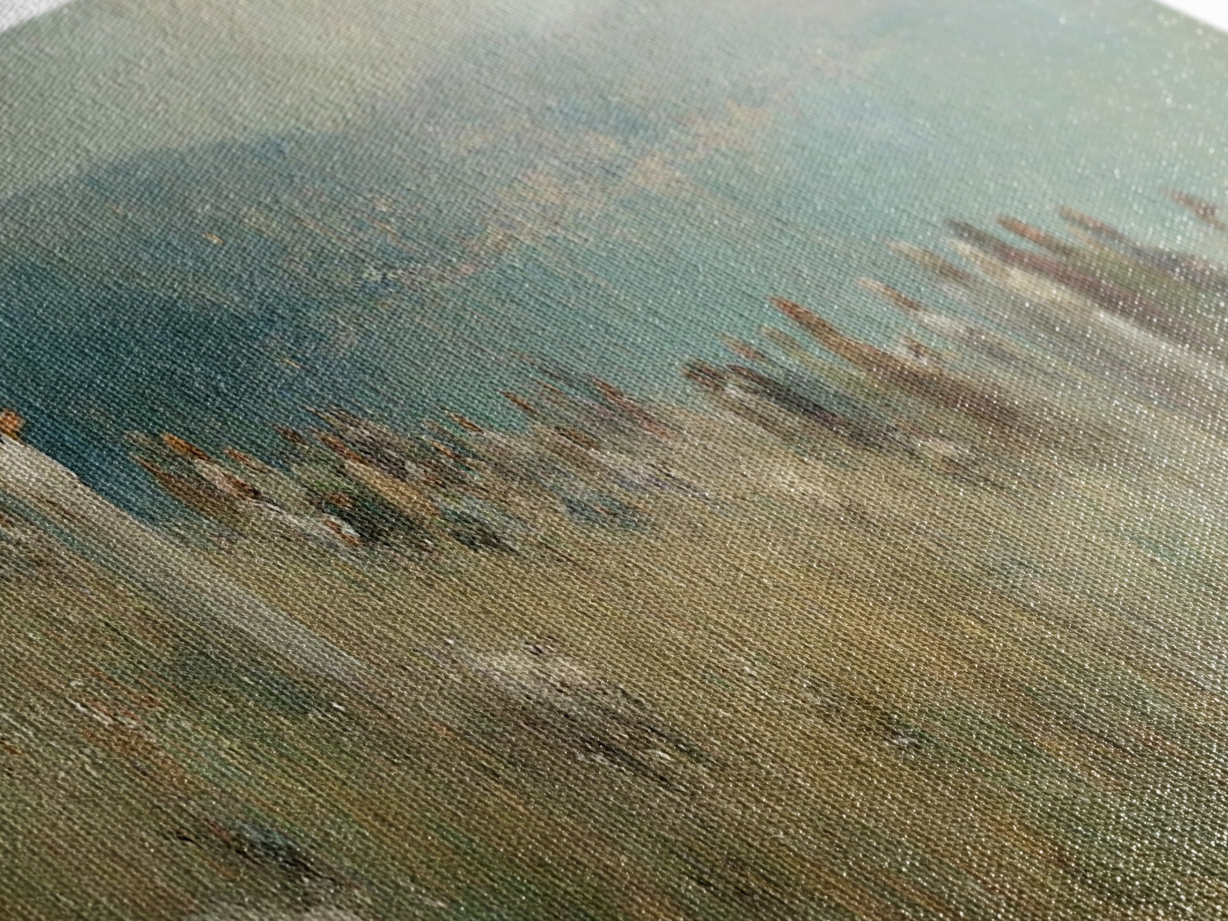 Hillside Blessing, Framed Canvas Print, Christian Wall Art, Panoramic Wall Art, Christian Art Canvas, Jesus Painting, Large Christian Paint