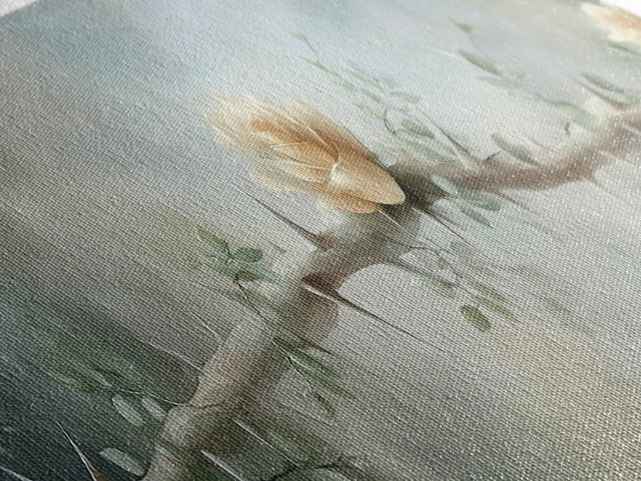Risen Rose Light | Framed Canvas Print | Panoramic Painting | Christian Art Print | Christian Wall Art | Subtle Christian Art | Christian D