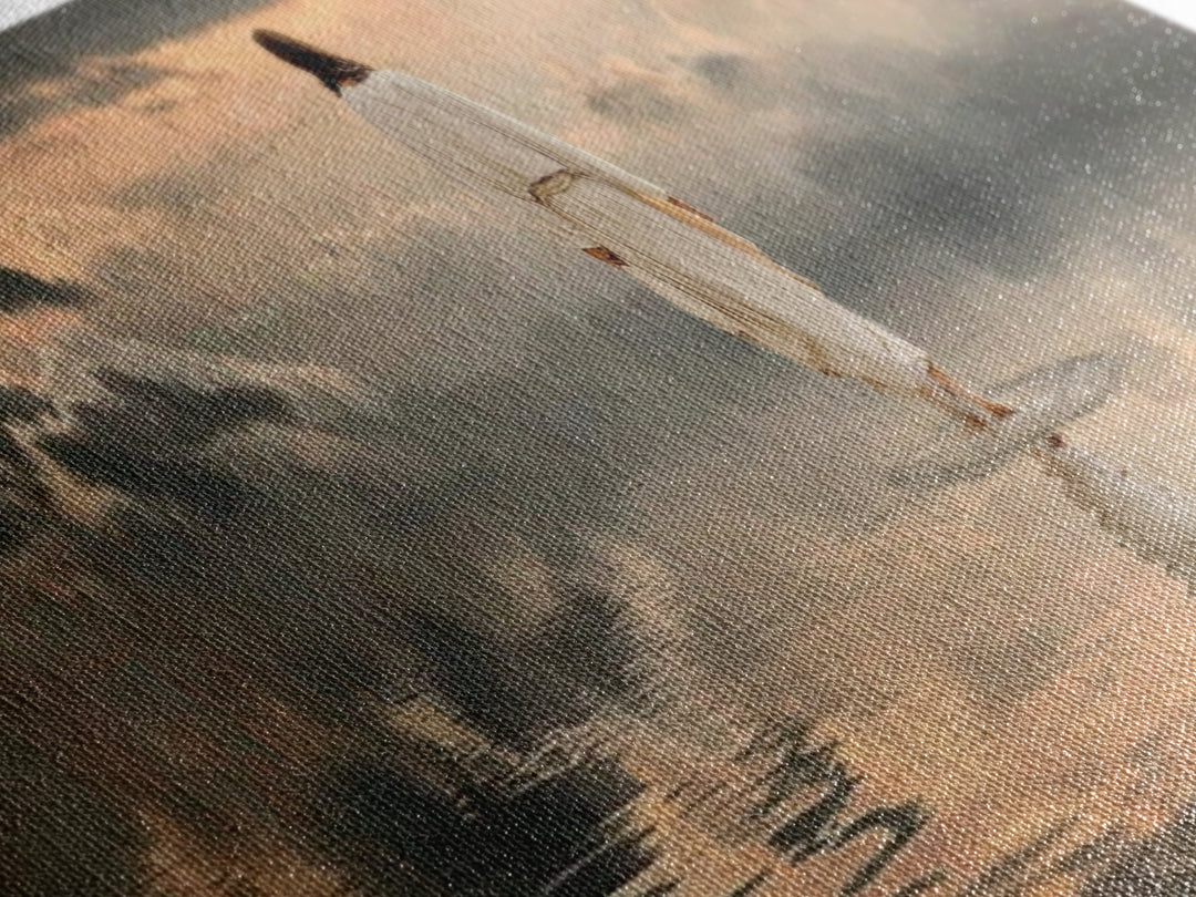 Silent Redeemer | Framed Canvas Print | Panoramic Painting | Christian Wall Art | Jesus Canvas Art | Christian Art Print | Christian Decor