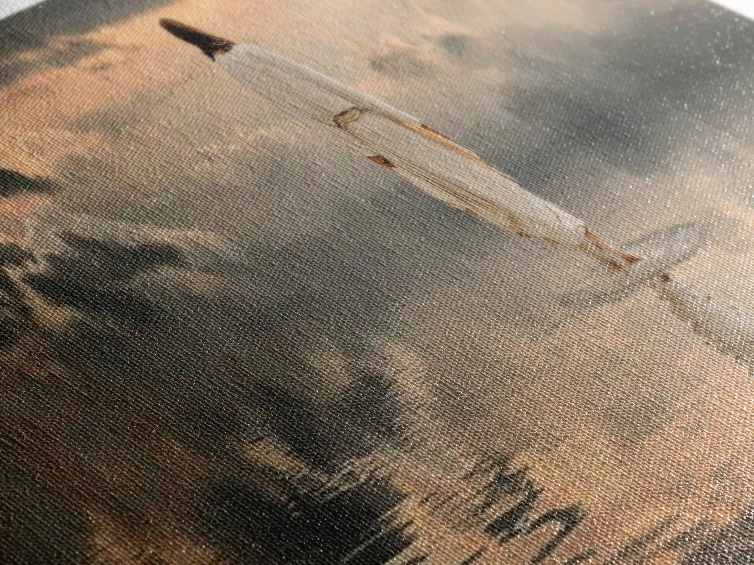 Silent Redeemer | Framed Canvas Print | Panoramic Painting | Christian Wall Art | Jesus Canvas Art | Christian Art Print | Christian Decor