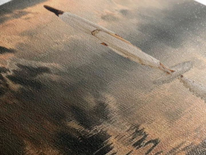Silent Redeemer | Framed Canvas Print | Panoramic Painting | Christian Wall Art | Jesus Canvas Art | Christian Art Print | Christian Decor