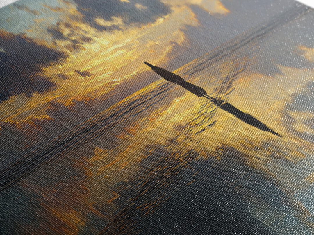 Sunset Promise Path – Framed Canvas Print – Panoramic Art – Christian Art Canvas – Large Jesus Painting – Christmas Art Work – Christian De