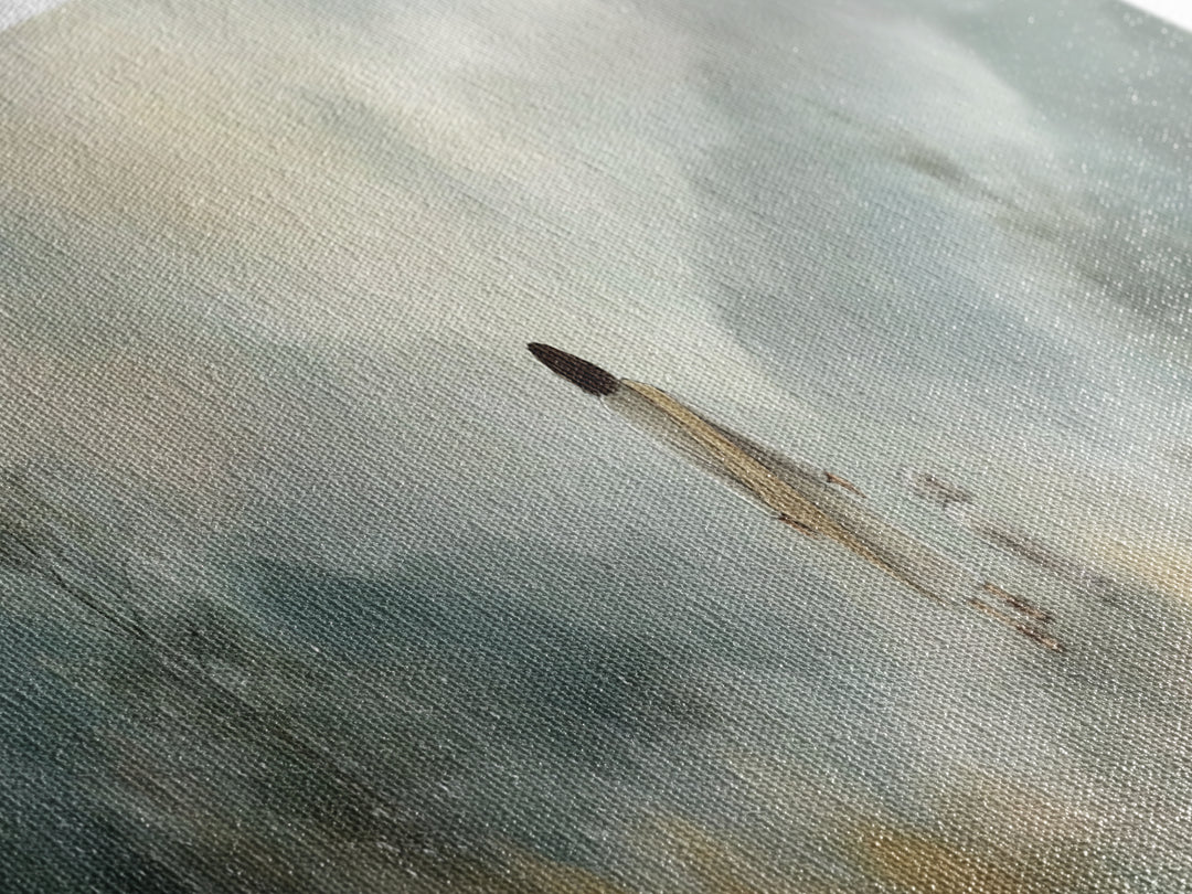 Soft Morning Grace | Framed Canvas Print | Panoramic Art | Christian Wall Art | Christian Art Canvas | Jesus Painting