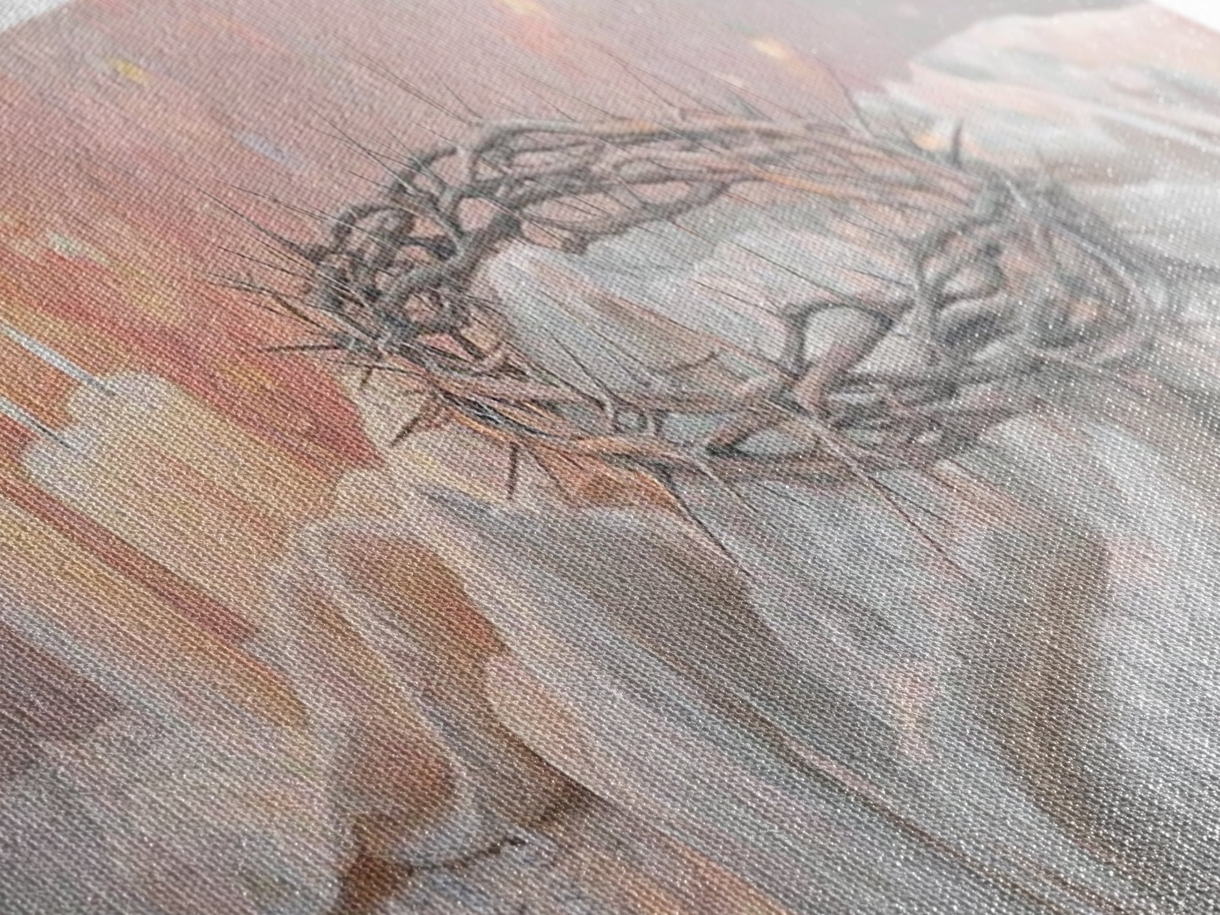 Crown Of Salvation | Framed Canvas Print | Panoramic Art | Christian Art Canvas | Christian Wall Art | Christian Art Print | Christian Gift