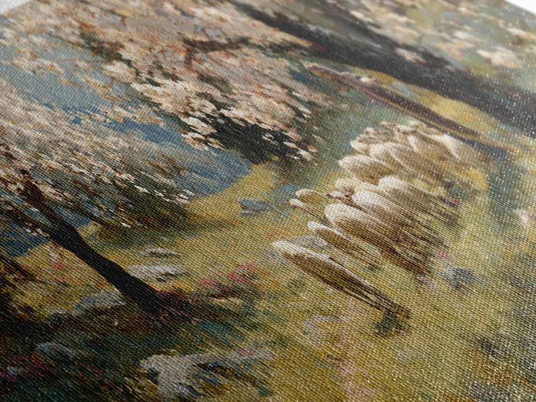 Shepherds At Dawn | Framed Canvas Print | Christian Art Canvas | Jesus Wall Art | Panoramic Painting | Christian Christmas Art | Christian