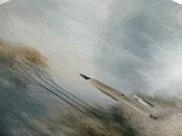 Light Of The Way | Framed Canvas Print | Panoramic Painting | Christian Wall Art | Jesus Painting | Christian Art Canvas | Christmas Art