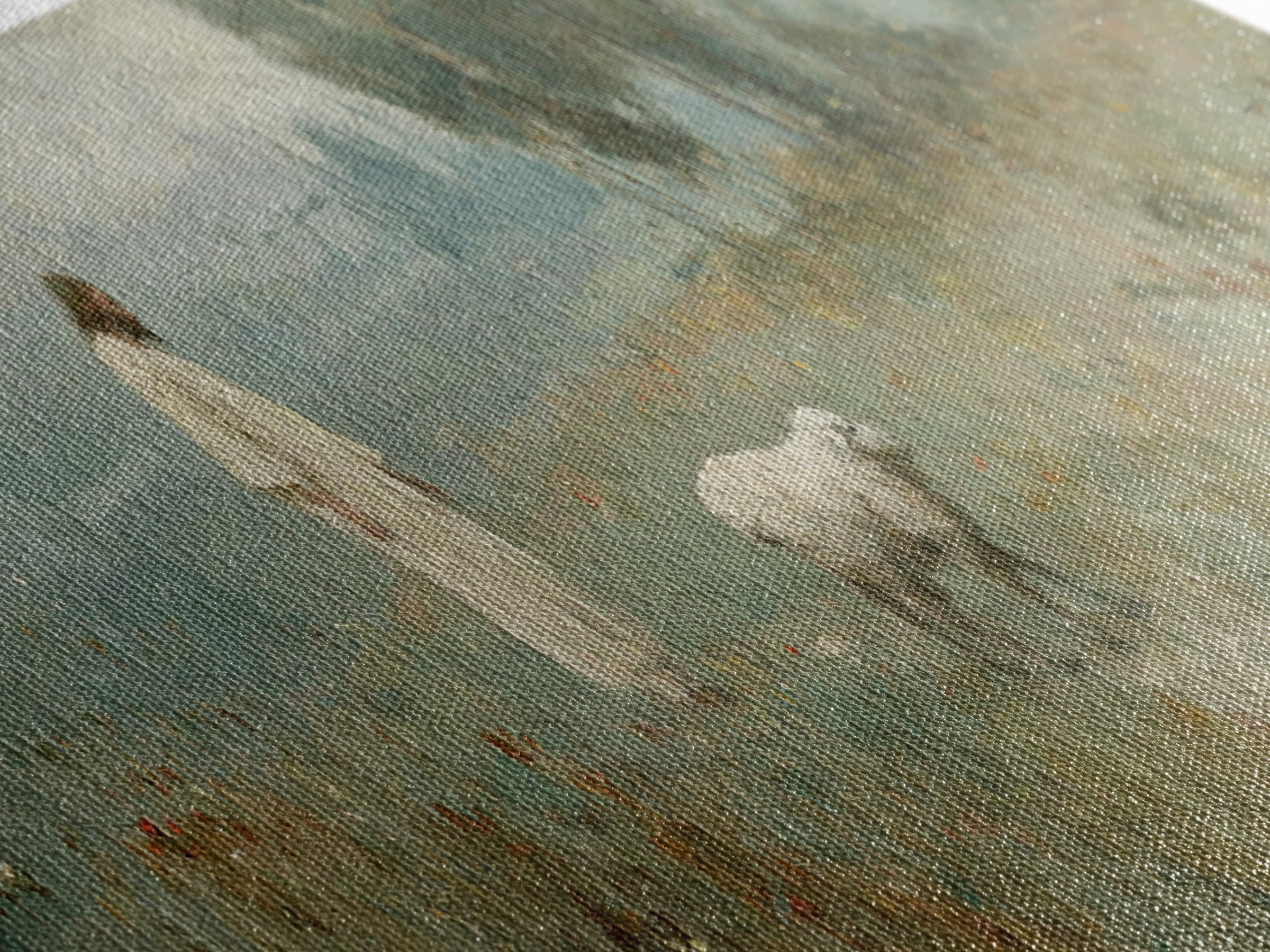 Verdant Grace Field, Framed Canvas Print, Panoramic Art, Christian Wall Art, Christian Art Canvas, Jesus Painting, Christmas Art