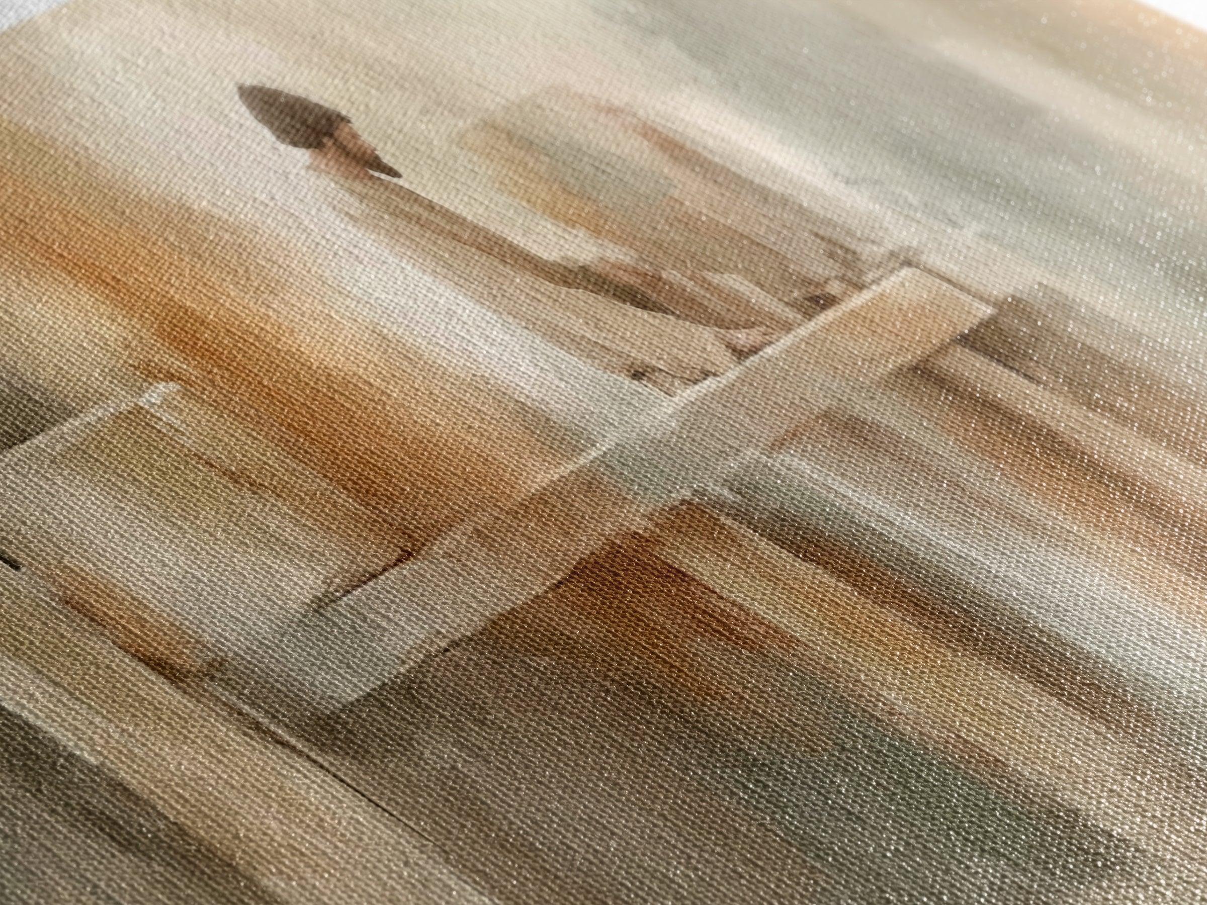 Heavenly Carpenter – Framed Canvas Print – Christian Wall Art – Christian Art Canvas – Jesus Painting – Panoramic Art – Christian Christmas
