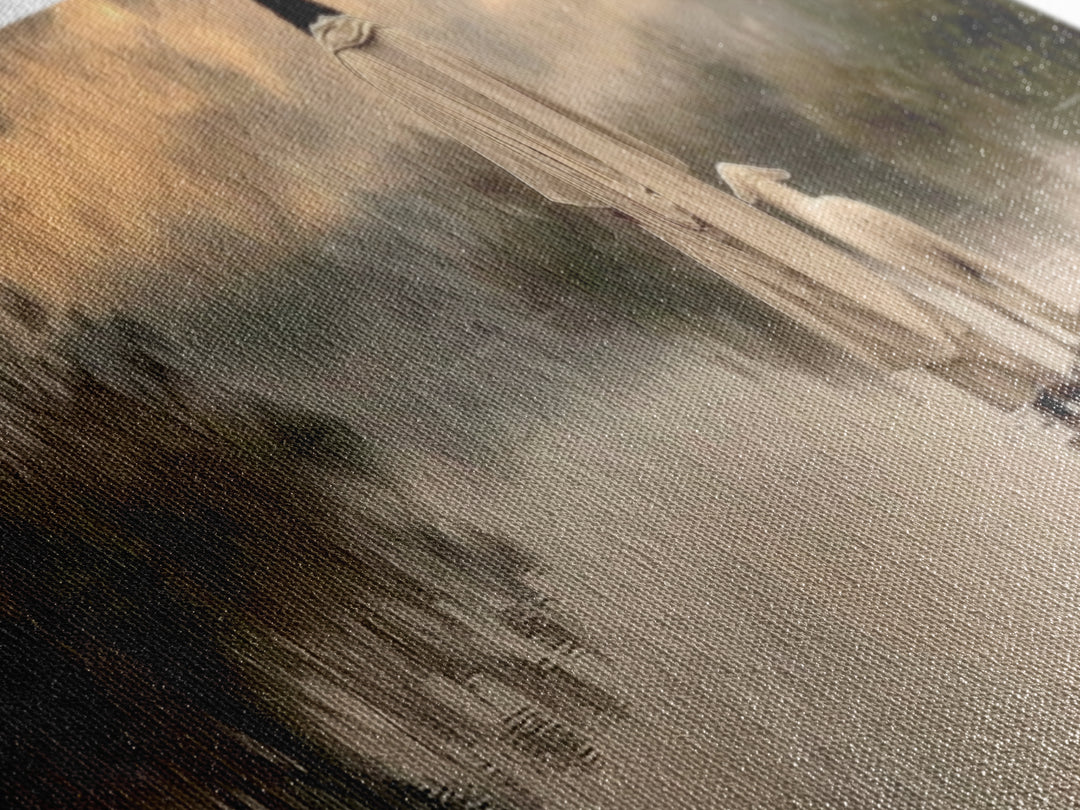 River Of Stillness | Framed Canvas Print | Christian Wall Art | Christian Art Canvas | Panoramic Art | Jesus Painting | Christian Christmas