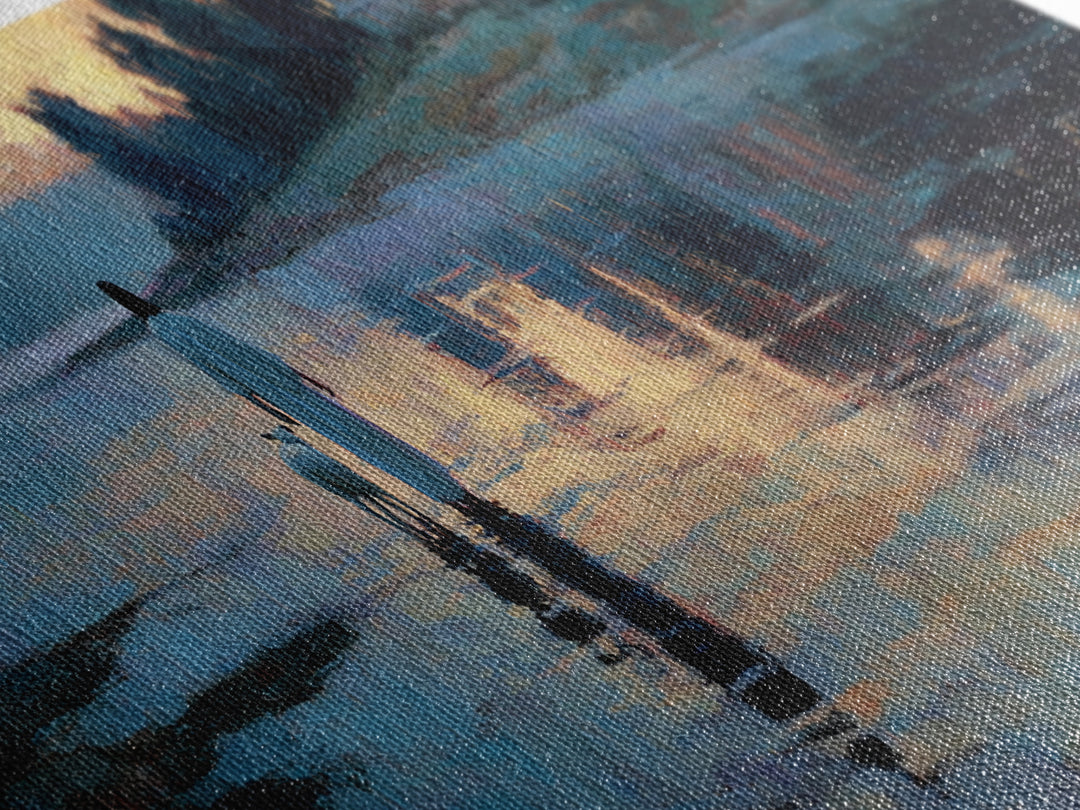 Twilight Of Peace | Framed Canvas Print | Christian Art Canvas | Christian Wall Art | Jesus Painting | Panoramic Art | Christian Gift