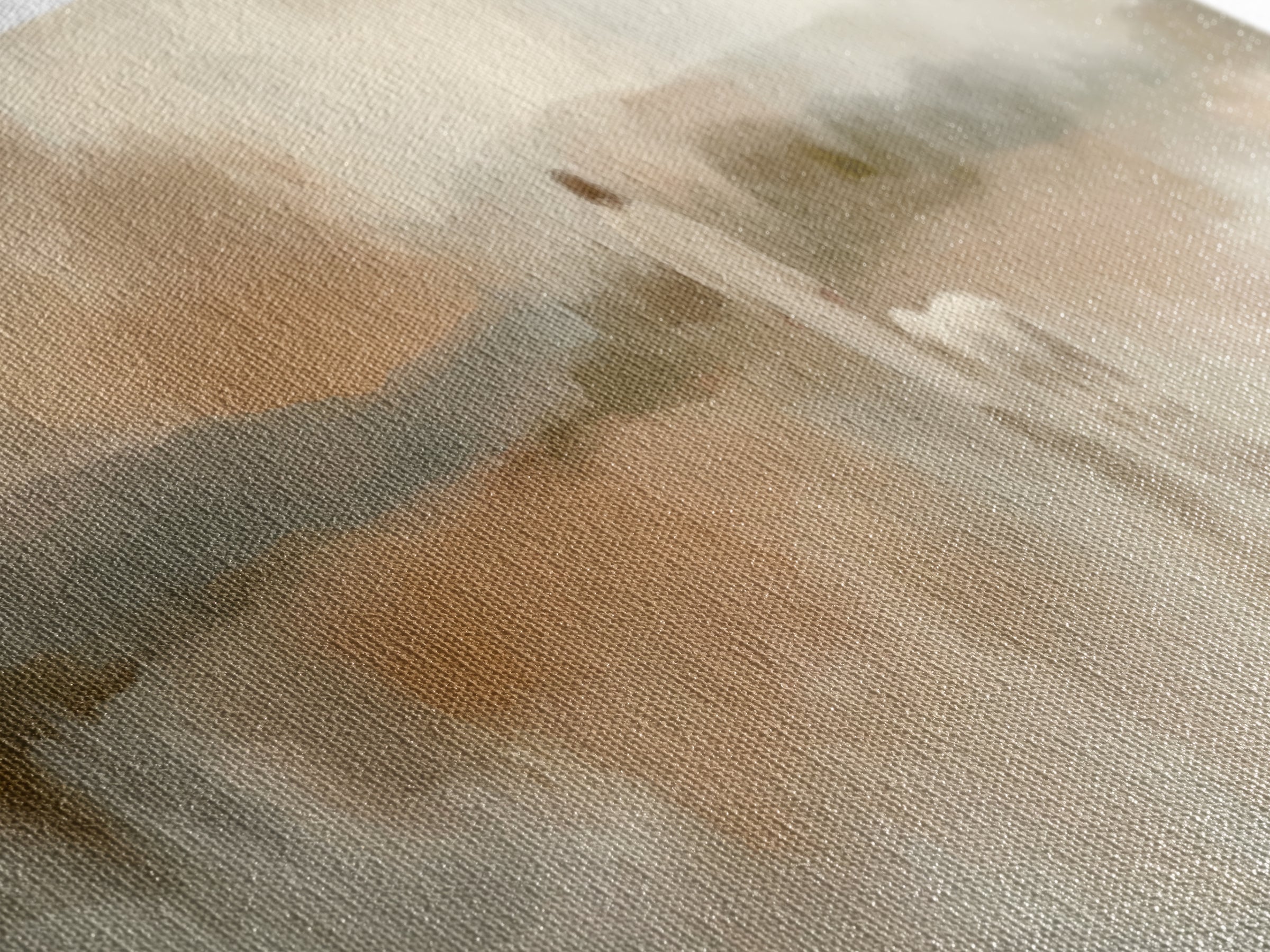 Soft Desert Journey | Framed Canvas Print | Christian Art Canvas | Christian Wall Art | Jesus Painting | Panoramic Painting | Christmas Art